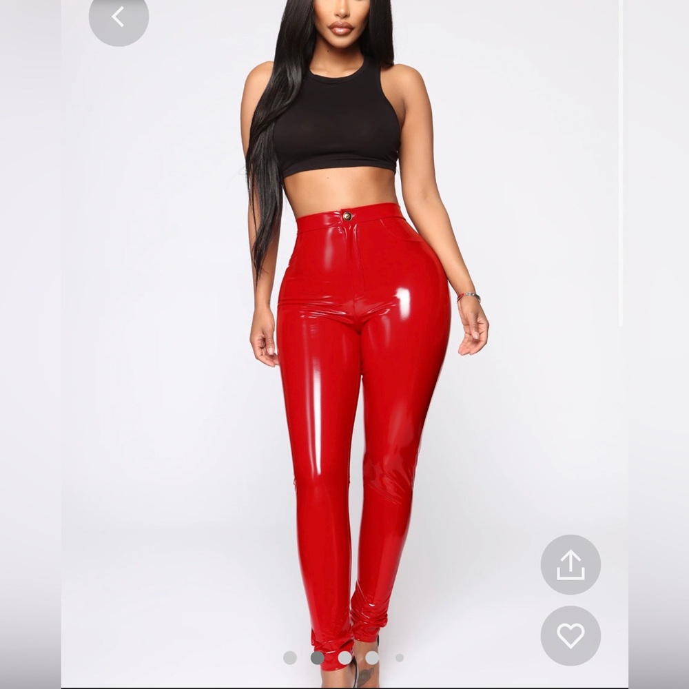 Vinyl pants